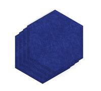 Sch! Acoustic Wall Tile - Set of 4 - Bevelled Edge - Hexagon - Cobalt Blue