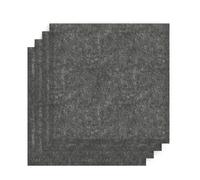 Sch! Acoustic Wall Tile - Set of 4 - Bevelled Edge - Square - Graphite Charcoal