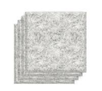 Sch! Acoustic Wall Tile - Set of 4 - Bevelled Edge - Square - Pebble Light Grey