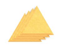 Sch! Acoustic Wall Tile - Set of 4 - Bevelled Edge - Triangle - Buttercup Yellow