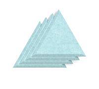 Sch! Acoustic Wall Tile - Set of 4 - Bevelled Edge - Triangle - Sky Light Blue