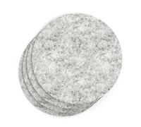 Sch! Acoustic Wall Tile - Set of 4 - Square Edge - Circle - Pebble Light Grey
