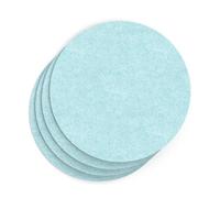 Sch! Acoustic Wall Tile - Set of 4 - Square Edge - Circle - Sky Light Blue