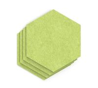 Sch! Acoustic Wall Tile - Set of 4 - Square Edge - Hexagon - Lime Green