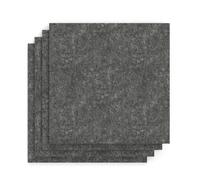 Sch! Acoustic Wall Tile - Set of 4 - Square Edge - Square - Graphite Charcoal