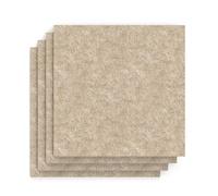 Sch! Acoustic Wall Tile - Set of 4 - Square Edge - Square - Oatmeal Beige