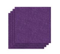 Sch! Acoustic Wall Tile - Set of 4 - Square Edge - Square - Plum Purple