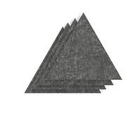 Sch! Acoustic Wall Tile - Set of 4 - Square Edge - Triangle - Graphite Charcoal
