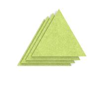 Sch! Acoustic Wall Tile - Set of 4 - Square Edge - Triangle - Lime Green