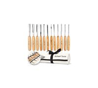 Schaaf Wood Carving Tools Set of 12 Chisels with Canvas Case Wood Chi