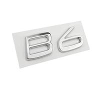 SCHAAN 3D ABS B5 B6 Rear Trunk Decal Nameplate Emblem Logo Car Sticker Fit For Volvo C30 V40 V60 S40 S60 XC60 XC90 XC40 S80 S90 S80L S60L Car Stickers (Color : B6 Chrome Silver)