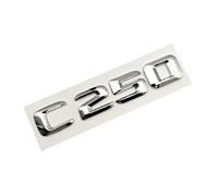 SCHAAN 3D ABS Chrome Letters Car Rear Trunk Emblem Badge Sticker C43 C180 C200 C220 C300 C350 Logo Fit For Mercedes W205 W204 Accessories Car Stickers (Color : C250)