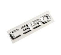 SCHAAN 3D ABS Chrome Letters Car Rear Trunk Emblem Badge Sticker C43 C180 C200 C220 C300 C350 Logo Fit For Mercedes W205 W204 Accessories Car Stickers (Color : C350)