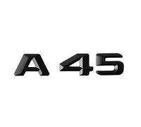 SCHAAN 3D ABS Glossy Black Car Letters Rear Trunk Emblem Badge Lettering A45 Sticker Logo Fit For Mercedes A45 AMG W176 W177 Accessories Car Stickers (Color : Convex Style, Size : Glossy Black)