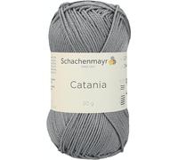 Schachenmayr since 1822 Yarn, 100% Cotton, rauchgrau, 11.5 x 5.2 x 6 cm