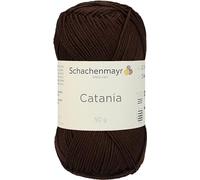 Schachenmayr Catania Hand Knitting Wool/Yarn Cotton, 11.5 x 6 cm, Cotton, coffee, 11,5 x 5,2 x 6 cm