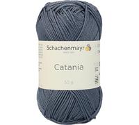 Schachenmayr Catania Hand Knitting Wool/Yarn Cotton, 11.5 x 6 cm, Cotton, graphite, 11,5 x 5,2 x 6 cm