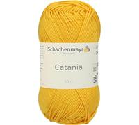 Schachenmayr Catania Hand Knitting Wool/Yarn Cotton, 11.5 x 6 cm, Cotton, sun, 11,5 x 5,2 x 6 cm