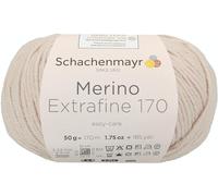 Schachenmayr Hand Knitting Yarn Merino Extrafine 170, 50 g Linen, 9807551-00003, One Size