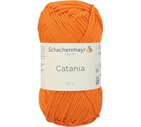 Schachenmayr Hand Knitting Yarns Catania, 50G Orange, 11.5 x 5.2 x 6 cm