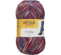 Schachenmayr REGIA 4-Ply Colour 9801269 Hand Knitting Yarn, Sock Yarn, 100 g Ball, 75% New Wool, 25% Polyamide, Festival Color, 16 x 9 x 9 cm