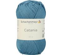 Schachenmayr since 1822 Yarn, Cotton, Tile Blue, 11.5 x 5.2 x 6 cm