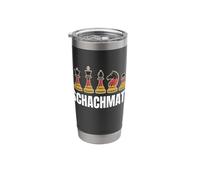 Schachmatt German Flag Chess Pieces Chess Player Stainless Steel Insulated Tumbler