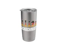 Schachmatt German Flag Chess Pieces Chess Player Stainless Steel Insulated Tumbler