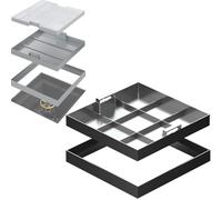 Schachtaeckung 800x800mm - Versatile Drainage Covers for Outdoor Use, Ideal for Sickergruben, Durable & Weather-Resistant, for 600x600mm, 700x700mm, 1000x1000mm