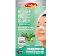 Schaebens Nose Strip for Pure Skin - Deep Cleansing, Reduces Skin Fat Content with Tea Tree Oil and Lactobionic Acid for Impure Skin