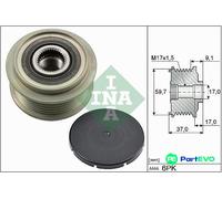 INA 535 0035 10 Alternator clutch pulley
