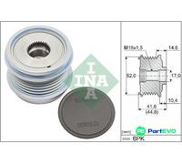 INA 535 0343 10 Alternator Freewheel Clutch