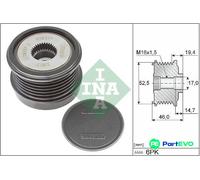 INA 535 0373 10 Alternator clutch pulley