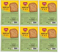 Schär Gluten Free Vegan Brown Loaf Bread (250g) Pack of Six