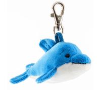 Schaffer 0240 Plush Key Chain Dolphin Flipp Dolphin Pendant, Blue, 11 cm
