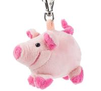 Schaffer Knuddel mich! 0254 Pendant Rudolf Collection Plush Keyring Pig Loulou, Pink