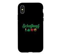Schafkopf Colors from German Hand Playing Cards Case for iPhone X/XS