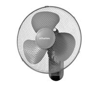 Schallen 16" 40cm Oscillating Wall Mounted Air Cool Fan with 3 Speed Settings, Timer & Remote Control (Grey)