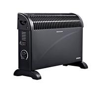 Schallen 2000W Electric Convector Radiator Heater - 3 Heat Settings, Adjustable Thermostat & Overheat Protection in All Black