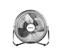 Schallen 9" Metal High Velocity Cold Air Circulator Adjustable Floor Fan With 3 Speed Settings - Chrome / Silver