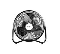Schallen 9" Metal High Velocity Cold Air Circulator Adjustable Floor Fan With 3 Speed Settings - Gunmetal Dark Grey