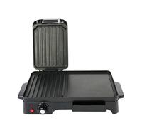 Schallen Black 2 In 1 Versatile Grill Griddle And Hot Plate Cooking Grilling Machine
