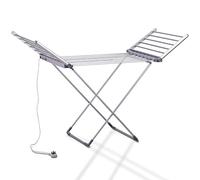 Schallen Electric Foldable 18 Heated Winged Indoor Dry Washing Heat Drying Clothes Airer Fast Dryer Rack with Cover