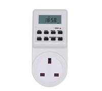 Schallen Home Electric Digital Security Timer Plug in Socket Programmable Switch Timer with with 10 ON-OFF Programs, 12/24 Hour Setting & Auto Recharge (Pack of 1)