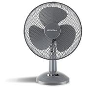 Schallen Home & Office Electric 12" 3 Speed Electric Tilt Oscillating Worktop Desk Table Air Cooling Fan (Grey)