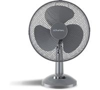 Schallen Home & Office Electric 12" 3 Speed Electric Tilt Oscillating Worktop Desk Table Air Cooling Fan In Grey