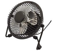 Schallen Mini Portable USB Powered Desktop Office Computer, PC, Mac, Laptop Cooling Desk Table Fan (Black)
