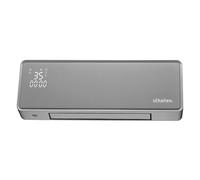 Schallen Oscillating Wall Mounted Over Door PTC Heater with LED Digital Display, 24 Hour Timer and Remote Control (Grey)