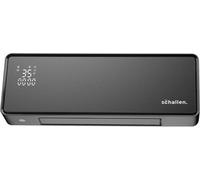 Schallen Oscillating Wall Mounted Over Door Ptc Heater With Led Digital Display, Timer And Remote (Black)