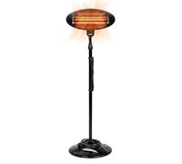 Schallen Outdoor Garden Heater | Wall Mounted Free Standing Patio Heater | IPX4 Waterproof Quartz Tube Heater for Terrace Patio Balcony Outdoor (Floor Standing, 2000, Watts, 240, Volts)